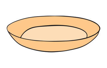 A bowl cartoon vector illustration