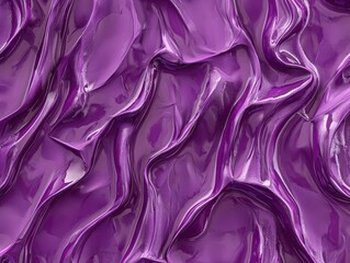 Obraz premium Purple Liquid Abstract: A captivating abstract image featuring rich, deep purple liquid flowing dynamically, creating a luxurious and mesmerizing texture.