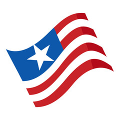 american flag with a flag