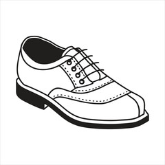 Shoe design vector art illustration