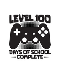 100 Days of School Graphics Design with game console