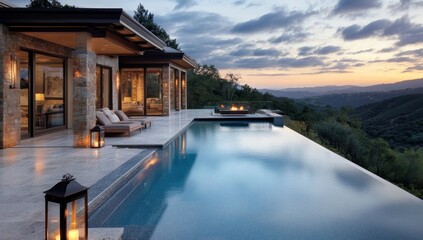 Luxury Hilltop Villa with Infinity Pool and Breathtaking Sunset Views