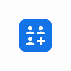 add users icon sign vector