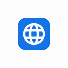 globe application icon sign vector