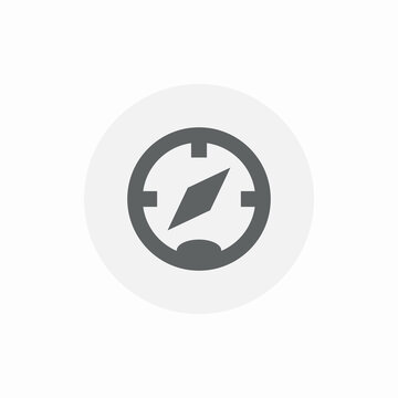 test speed icon sign vector