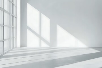 Fototapeta premium Clean And Minimalist Backdrop With Empty White Office Space Ideal For Professional Stock Photos And Corporate Presentations 