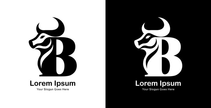 The logo design is in the shape of a bull's head combined with the letter B