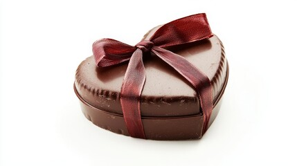 Heart Shaped Chocolate Box Tied with Ribbon for Special Occasions