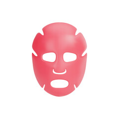 A rendering of a silicone pink maxi. Cosmetic product for nourishing the skin of the face. Vector 3d illustration on isolated white background