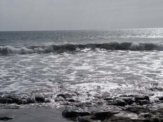 Atardecer en playa de Panama