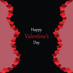 Happy Valentines Day, holiday design for greeting card, poster, congratulate. Invitation or poster for a Valentine`s Day Party. 
