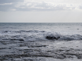 Atardecer en playa de Panama