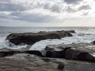 Atardecer en playa de Panama