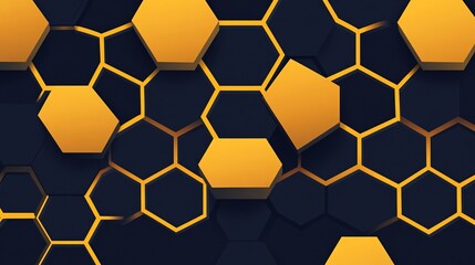 Obraz premium Innovative Honeycomb Hexagon Technology Medical Background for Geometric Designs