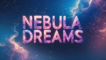 Cosmic Nebula Dreams with Colorful Galaxy Background Effect