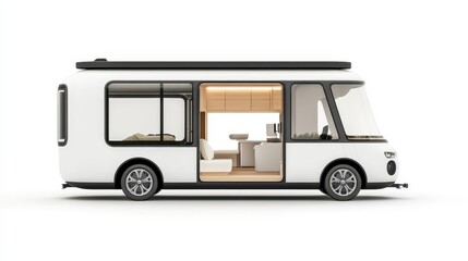 Modern Minimalist Camper Van Design Concept