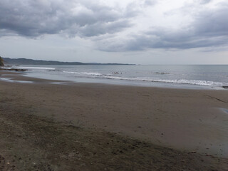 Atardecer en playa de Panama