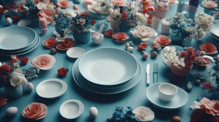 Pastel Easter Table Setting
