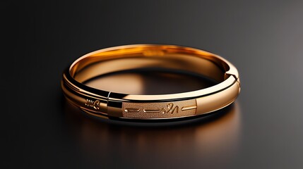 Personalized engraved bracelet, couplethemed romance, 3D illustration