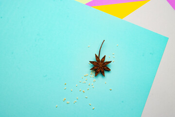 abstract background with colorful paper