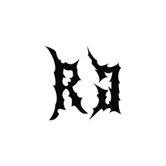 RJ monogram logo design letter text name symbol monochrome logotype alphabet character simple logo