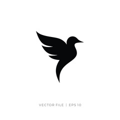 bird pigeon fly wings logo