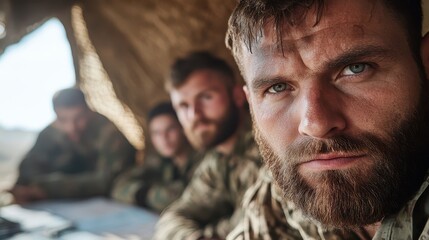 A serious medical professional, clad in protective gear, gazes intensely at the camera, emphasizing the importance of health and safety in daunting environments.