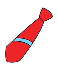 A tie cartoon vector illustration