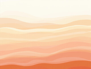 Abstract orange waves with a smooth gradient.