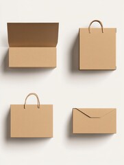 Cardboard Boxes with Hang Tabs - Mockups
