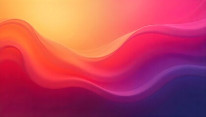 A vibrant abstract gradient background with smooth transitions between fiery orange, deep magenta, and rich purple