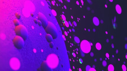 Abstract Neon Circles Layered in Vibrant Colors and Textures