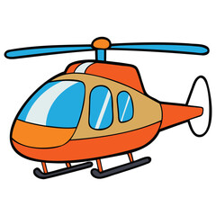 Sleek Aerial Helicopter Design