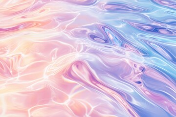 Obraz premium Elegant Pastel Pink and Lavender Water Ripples Reflection
