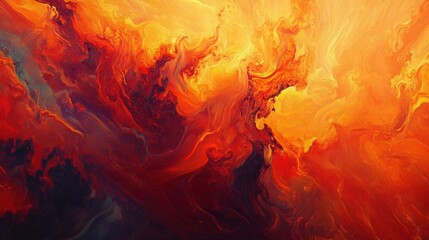 Fototapeta premium A Fiery Background with Glowing Orange and Deep