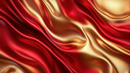 Obraz premium A Dramatic Background with Deep Scarlet and Metal