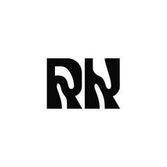 RK monogram logo design letter text name symbol monochrome logotype alphabet character simple logo
