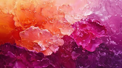 A Vibrant Background with Coral Orange and Deep Blue