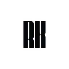 RK monogram logo design letter text name symbol monochrome logotype alphabet character simple logo