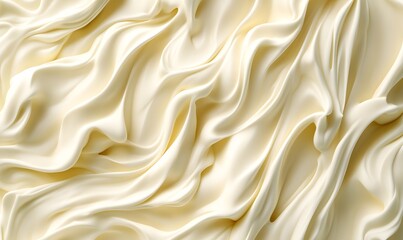 Obraz premium Creamy swirls, textured background, food photography, culinary use