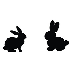  Cute Rabbit silhouette