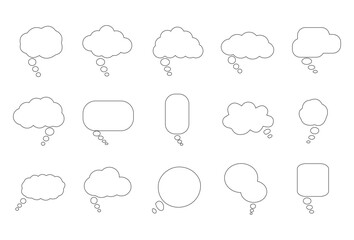 Vector Speech Bubble Icon Set (4 of 9)