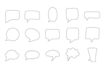 Fototapeta premium Vector Speech Bubble Icon Set (8 of 9)