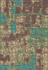 Fototapeta premium Kilim and Navajo Vector Carpet modern Pattern with trending colors in high resolution 