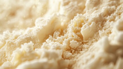 Creamy, vanilla ice cream texture close up.