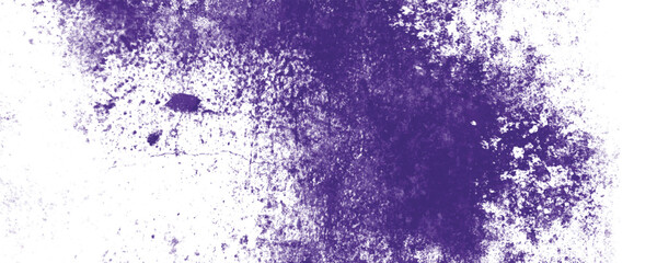 Retro Purple Ink Splatter on a Rough Vintage Canvas with Soft Watercolor Patterns


