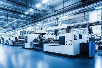 Modern Industrial Manufacturing Facility with Advanced Machinery