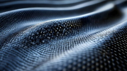 Dark Wavy Textured Surface Forms Abstract Pattern with Intricate Details Smoothly