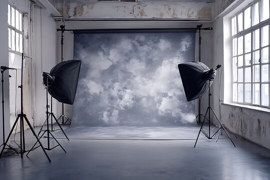 Neutral gray environment ensures focus remains on the showcased items in any photo setup  
