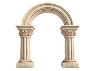 A striking column arch